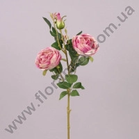 Ветка английской Розы розовая 71145