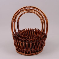 Комплект кошиків з лози коричневий 3 шт. 37217