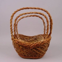 Комплект кошиків з лози теракотовий 3 шт. 37269