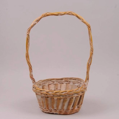 Корзина из лозы оранжевая 8618