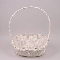 Корзина из лозы белая 37604