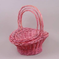 Комплект кошиків рожевий 3 шт. 8708