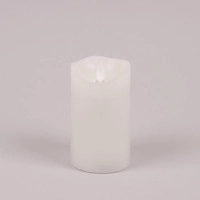 Свічка LED біла D-7,5 см. H-12.5 см. 26171