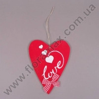 Серце дерев'яне LOVE 29422