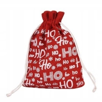 Мішок новорічний Ho Ho Ho 30 см. х 22 см. 5041
