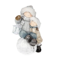Новогодняя фигурка Детки с фонариком Н-49 см. 11763