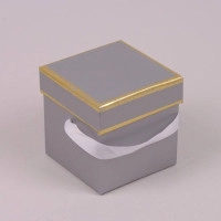 Коробка для цветов серая 5 шт. (цена за 1 шт.) 41302