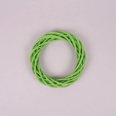 Венок из лозы зеленый 20 см. 39053