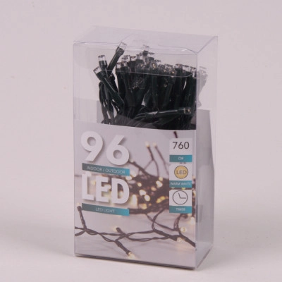 Гірлянда LED тепле світло 96 діодів 7,6 м. 45005