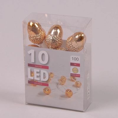 Гирлянда LED Желуди медные теплый свет 10 светодиодов 1 м. 45012