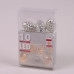 Гирлянда LED Шишки серебряные теплый свет 10 светодиодов 1,1 м. 45014