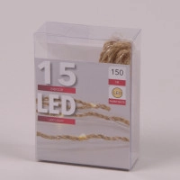 Гирлянда LED Веревка теплый свет 15 светодиодов 1,5 м. 45023
