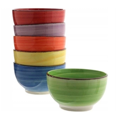 Миска керамическая Rainbow микс 0,5 л. (цена за 1 шт.) 45045