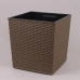 Горщик пластмасовий з вкладом JUKA RATTAN фрапе 40х40см.