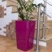 Горшок пластмассовый с вкладом Urbi Square фуксия 32.5х32.5см.