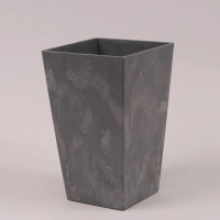 Горшок пластмассовый Urbi Square Beton Effect маренго 12х12см.