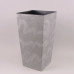 Горшок пластмассовый с вкладом Urbi Square Beton Effect бетон 32.5х32.5см.