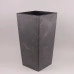 Горшок пластмассовый с вкладом Urbi Square Beton Effect маренго 17х17см.