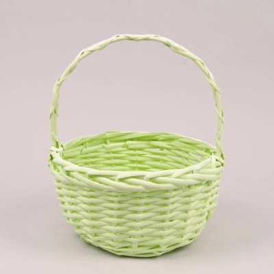 Корзина из лозы зеленая 45331