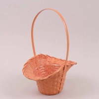 Корзина бамбуковая оранжевая 37459