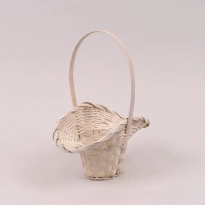 Корзина бамбуковая бежевая 37468