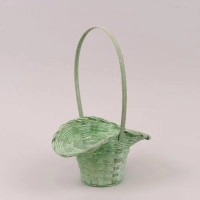 Корзина бамбуковая зеленая 37474