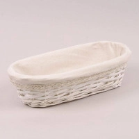 Корзина с тканью овальная 5843