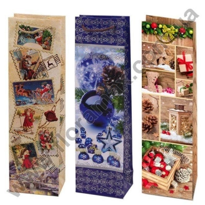 Пакет подарочный для бутылки (10 шт.) 8442