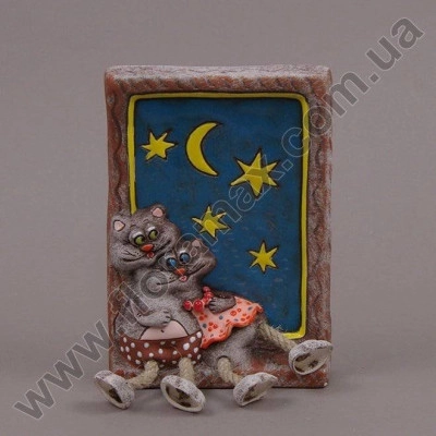 Плакетка керамическая Коты 3977