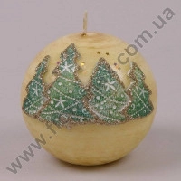 Свічка Choinka Куля 10 см. 24516