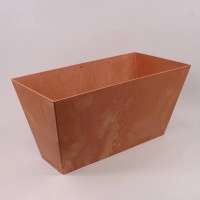 Горшок пластмассовый Tubus Case Beton Effect терракотовый 40см.