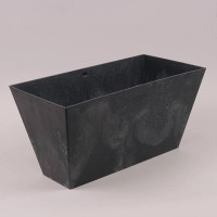 Горщик пластмасовий Tubus Case Beton Effect антрацитовий 40см.