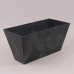 Горшок пластмассовый Tubus Case Beton Effect антрацитовый 40см.