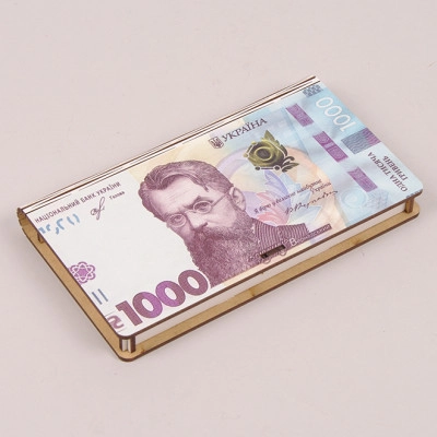 Конверт деревянный "1000 Гривень" 30927