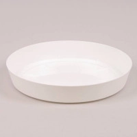 Подставка пластмассовая Lofly Saucer белая 9.5см.