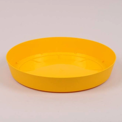 Подставка пластмассовая Lofly Saucer желтая 11см.