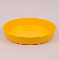 Подставка пластмассовая Lofly Saucer желтая 20.5см.