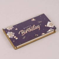 Конверт деревянный "Happy Birthday" 30943