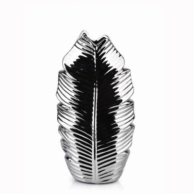 Ваза керамічна LEAF SILVER H-27.5 см. 36022