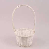 Корзина из лозы белая 37554