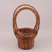 Комплект коричневых корзин из лозы 3 шт. 37567