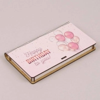 Конверт дерев'яний "Happy Birthday to you" 30967