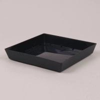 Подставка пластмассовая Lofly Saucer Square антрацитовая 14.5х14.5см.