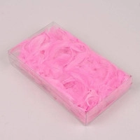 Перья декоративные розовые 50 г. 38406