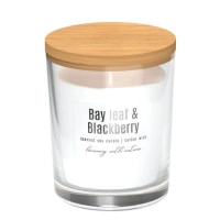Свічка ароматична соєва Bispol Bay Leaf & Blackberry 27478