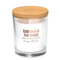 Свічка ароматична соєва Bispol Cashmere & Sea breeze 27480