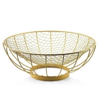Фруктовница металлическая Cedric Gold XL 30203