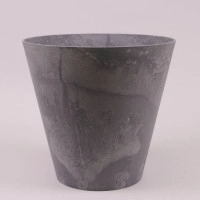 Горщик пластмасовий Tubus Beton Effect маренго 30см.