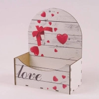 Кашпо дерев'яне "LOVE" 30993