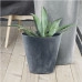Горшок пластмассовый Tubus Beton Effect антрацитовый 25см.